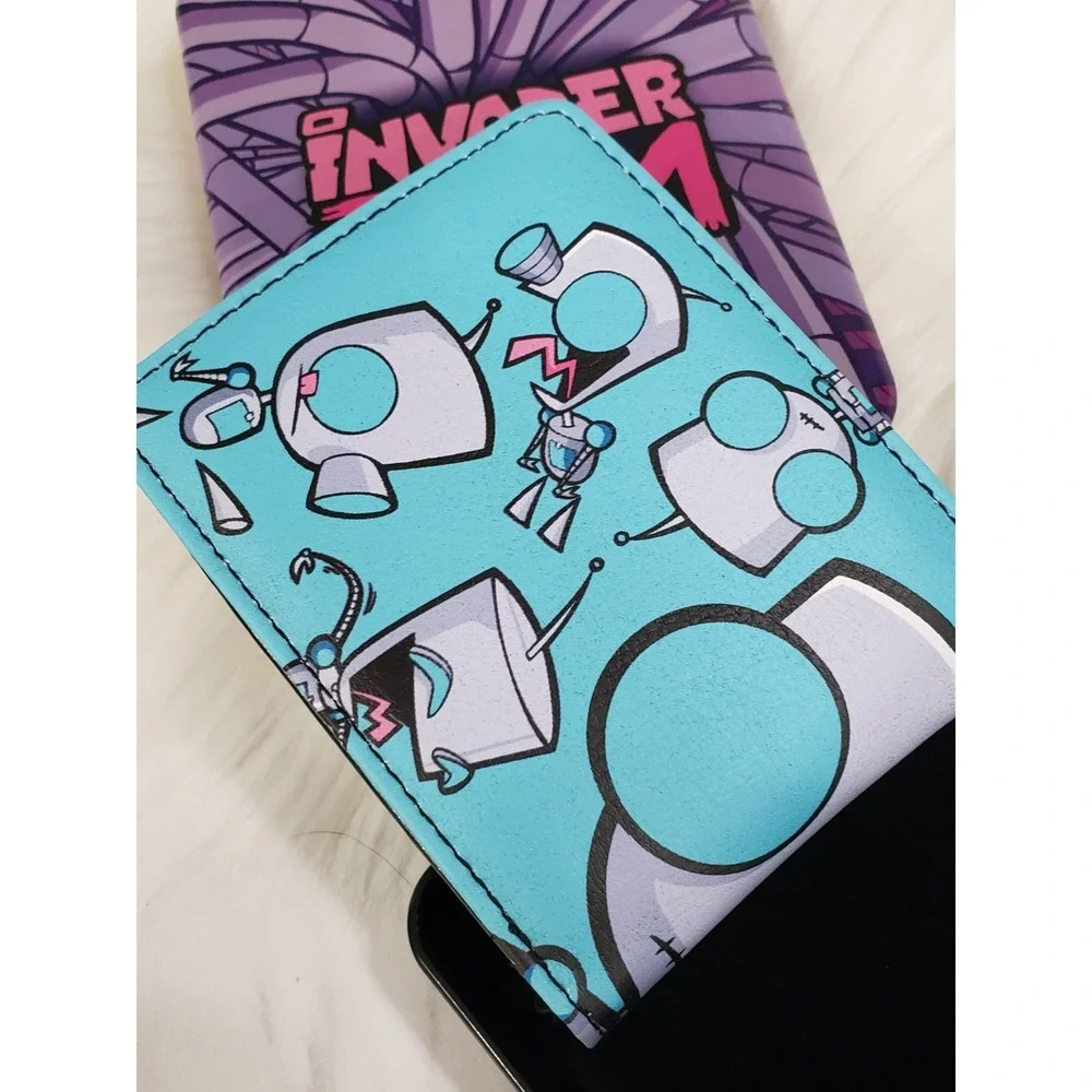 NEW NICKELODEON INVADER ZIM BI-FOLD WALLET & METAL‎ TIN CASE STORAGE BOX